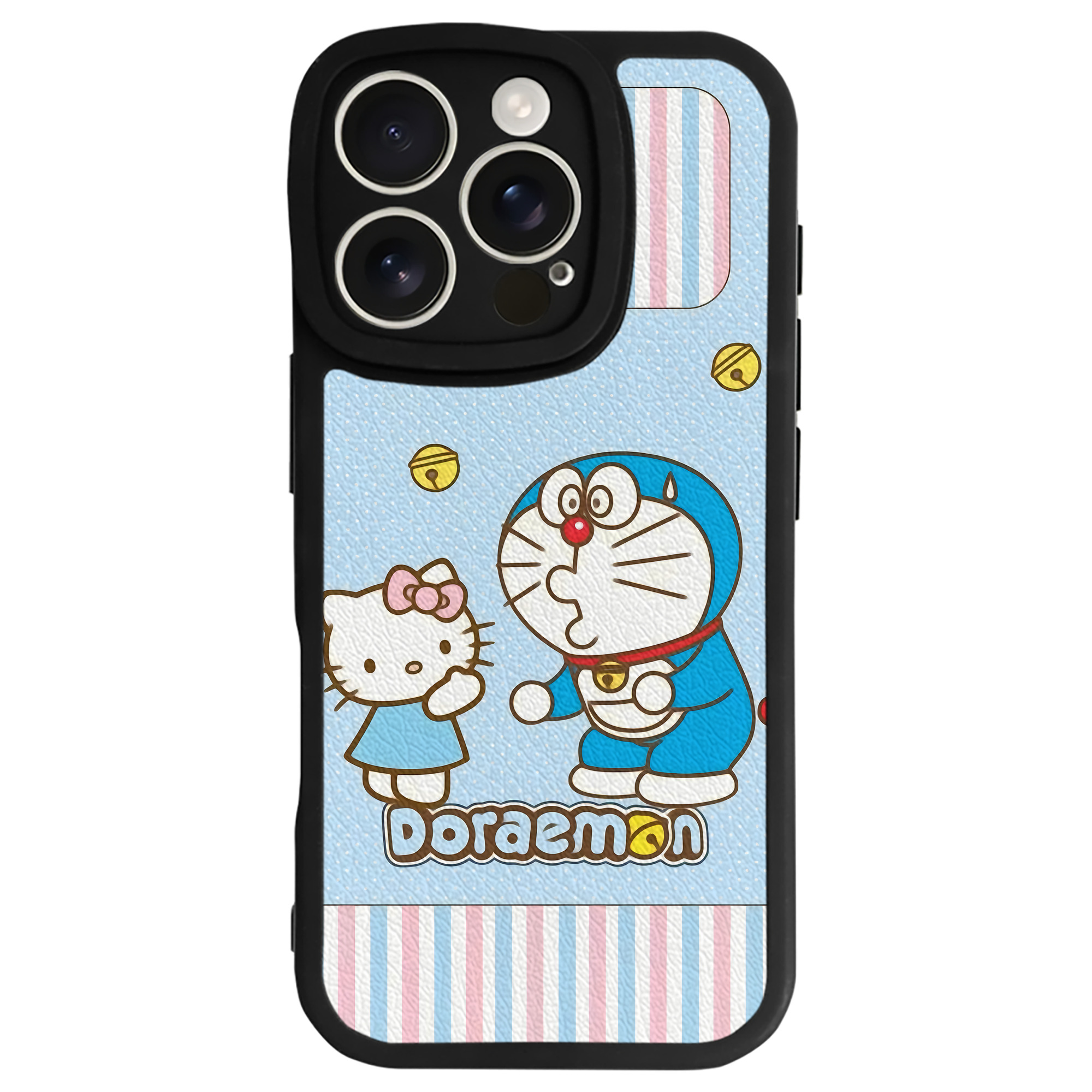 （画像用） ドラえもん Doraemon 【iPhone 16シリーズ対応】シリコンスマホケース（レザー調） 材質：シリコン